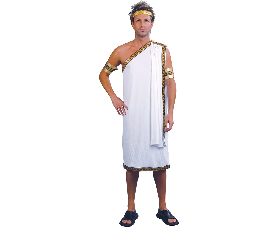 Role play-set for adult Caesar (toga, hairband, armbands) , size 56